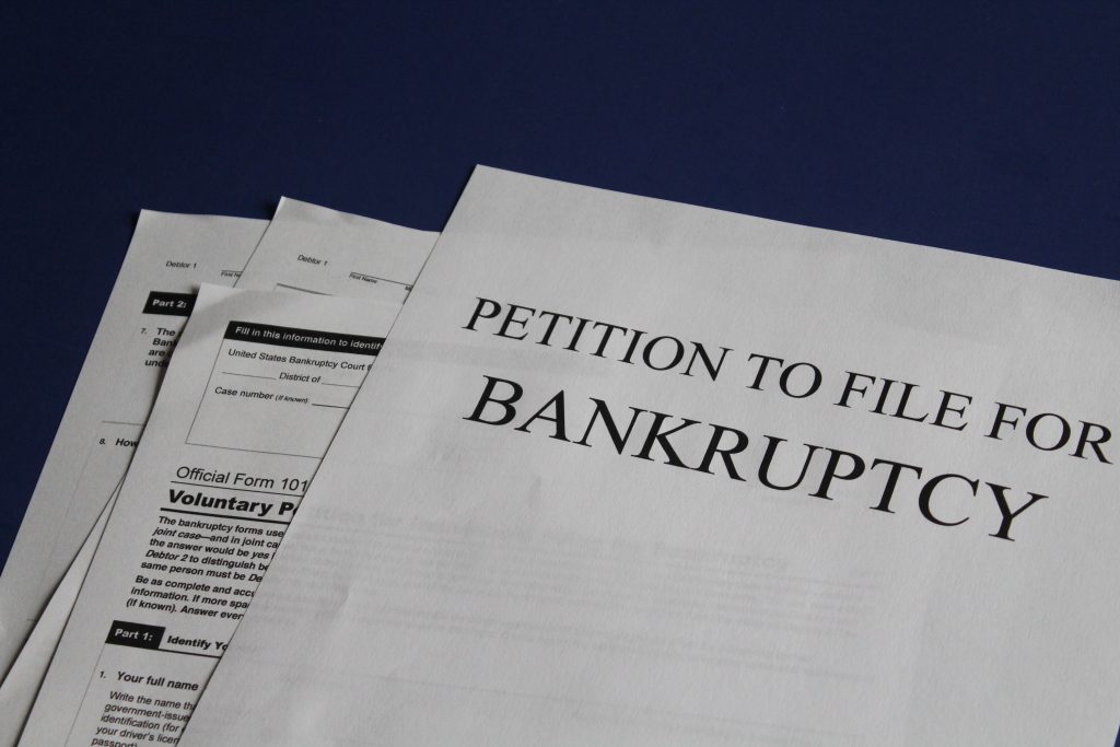 bankruptcy petition document