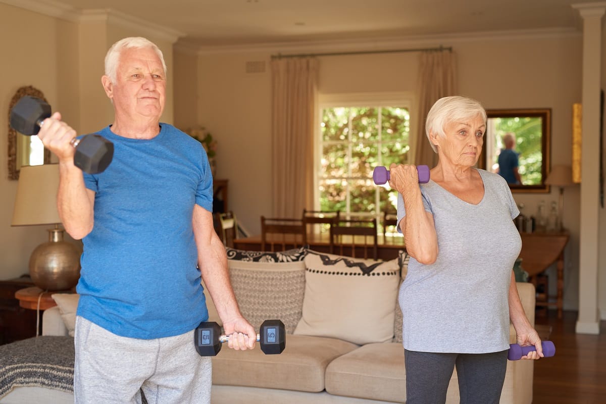 seniors exercising