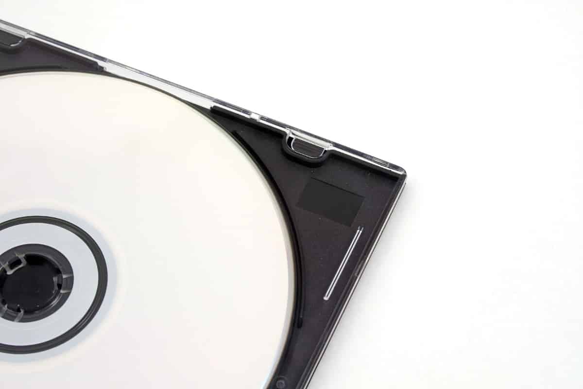 White compact disc