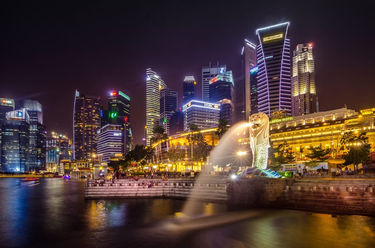 Singapore at night