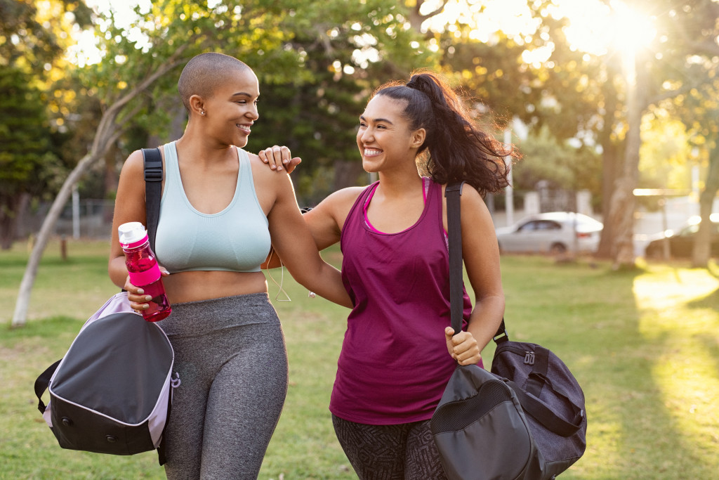 Women staying healthy and active