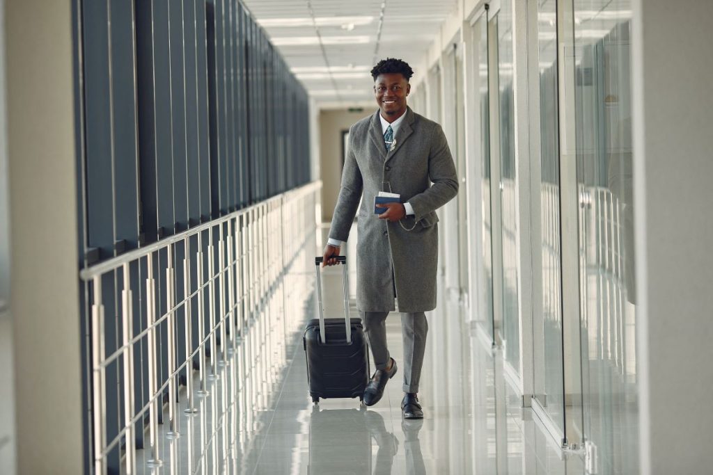 Businessman at the airport